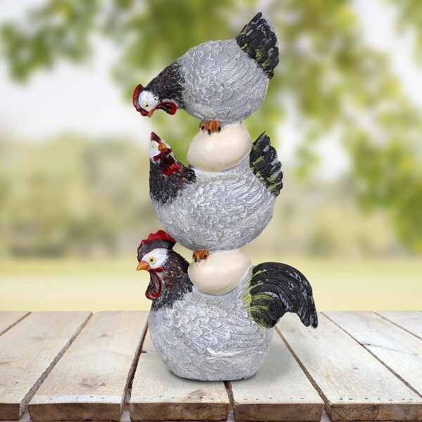 garden chicken statue