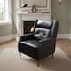 Option Black Faux Leather