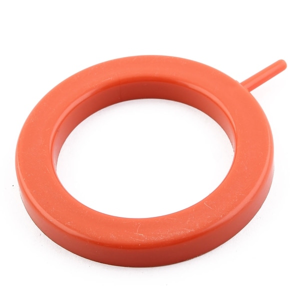 Aquarium Fish Tank Round Shaped Mineral Bubble Air Stone 10cm Outer Dia Orange