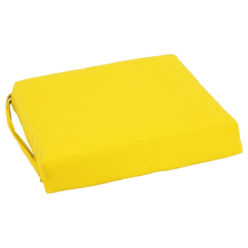 16-inch Square Indoor Twill Chair Cushions (Set of 2 or 4) - 16 x 16