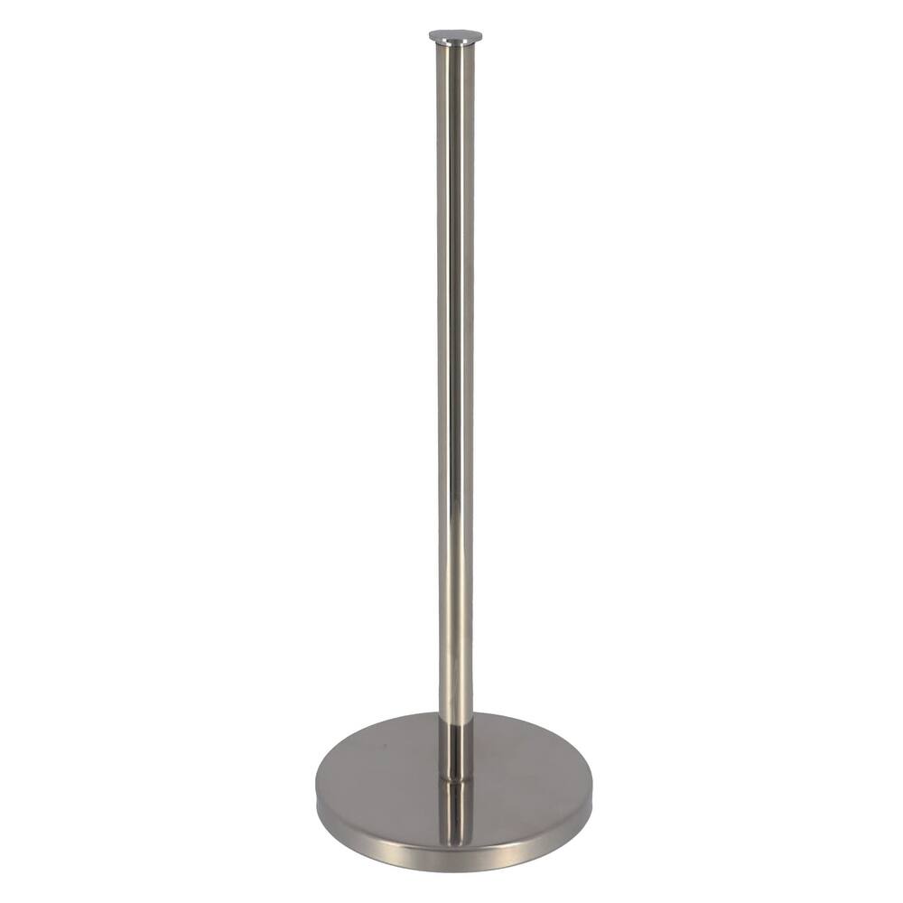 Silver Toilet Paper Holder Stand