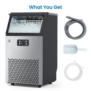 Commecial Ice Make 150LB/24H | 50LB Bin | Self-Cleaning