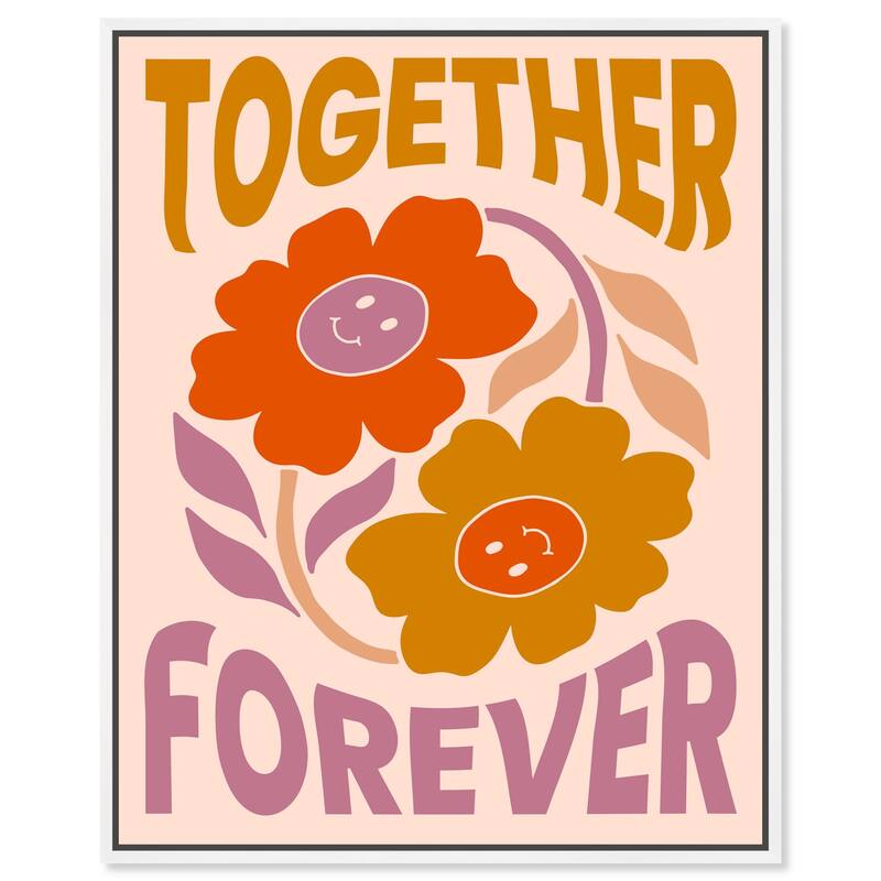 We Together Canvas by Art Remedy - 16" x 20" - White