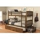 preview thumbnail 1 of 11, Somette Claire Twin Bunk Bed with Trundle Bed (Mattresses Not Included)