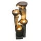 preview thumbnail 8 of 11, 40-inch Outdoor Faux Stone Waterfall Fountain with LED Lights