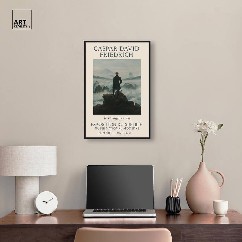 Wanderer Above the Sea of Fog Canvas by Art Remedy