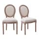 preview thumbnail 17 of 15, Mieres French Vintage Upholstered Dining Chair, Side Chair(Set of 2)