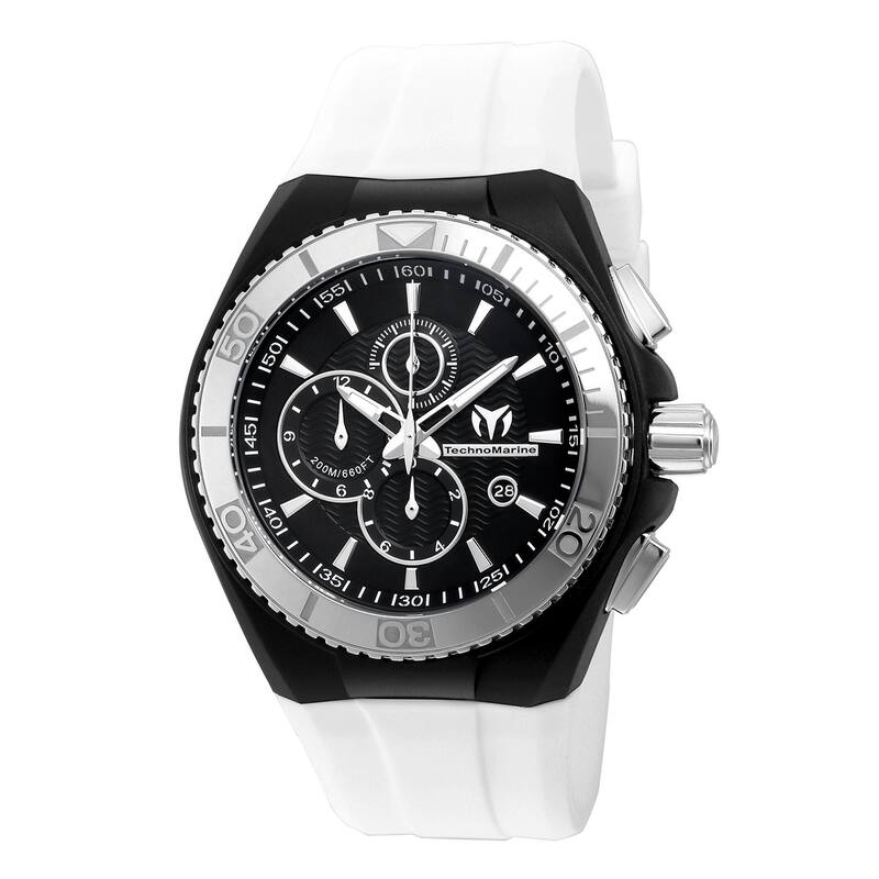 Technomarine Men's TM-115042 Cruise Quartz Chronograph Black Dial Watch