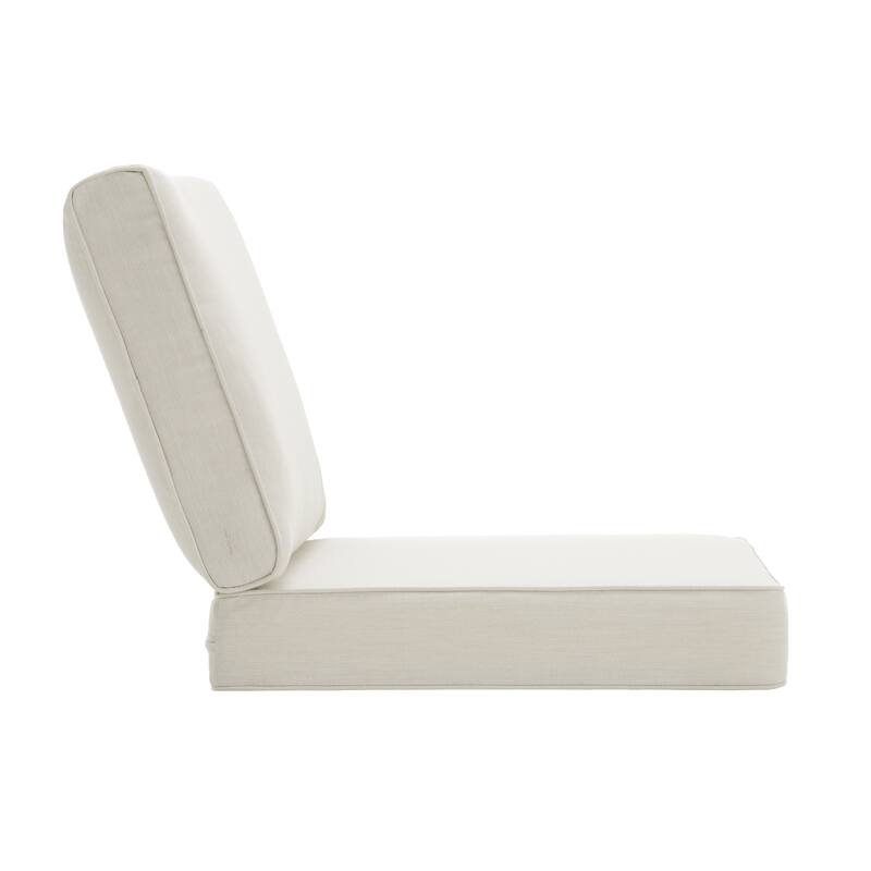 Outdoor 4.7" Thick Sunbrella Cushion Set with Back and Seat Cushions