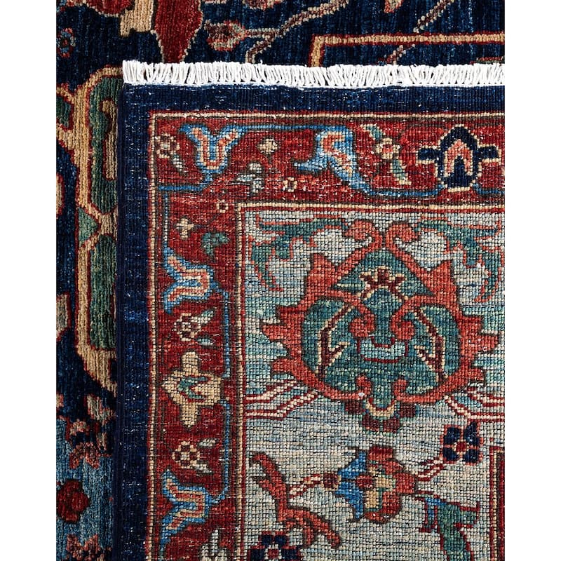 Serapi One-of-a-Kind Hand-Knotted Area Rug - Blue, 8' 1" x 9' 10" - 8' 1" x 9' 10"