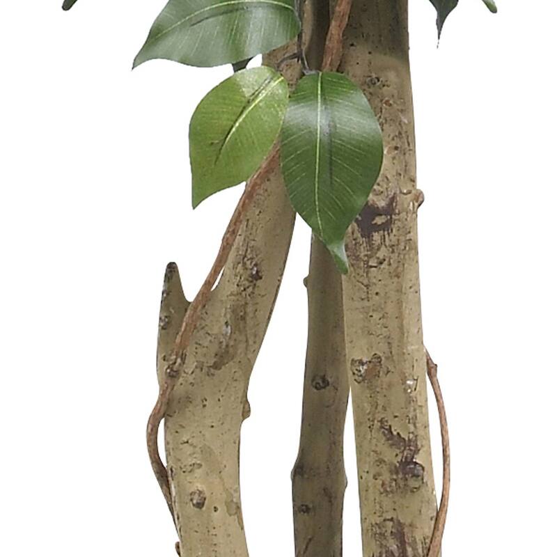 4' Artificial Silk Potted Ficus Tree