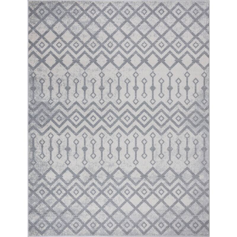 Gematria Moroccan Geometric Indoor Area Rug