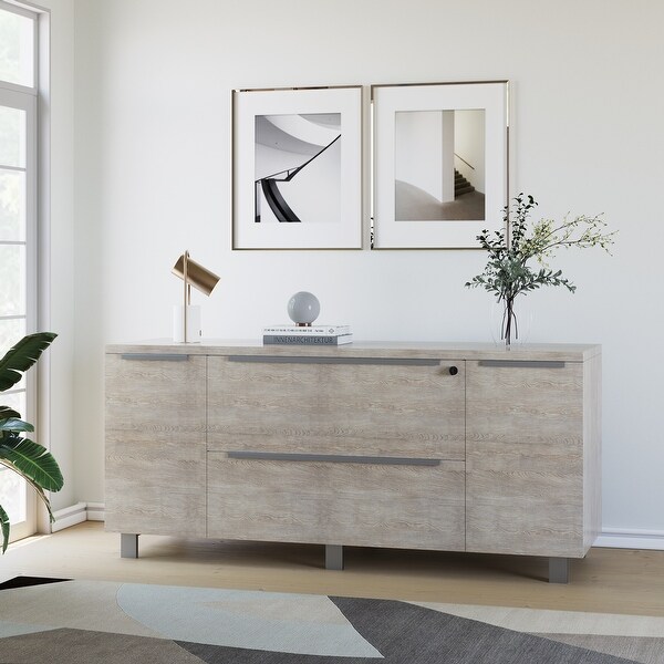 Modern credenza with file drawers sale