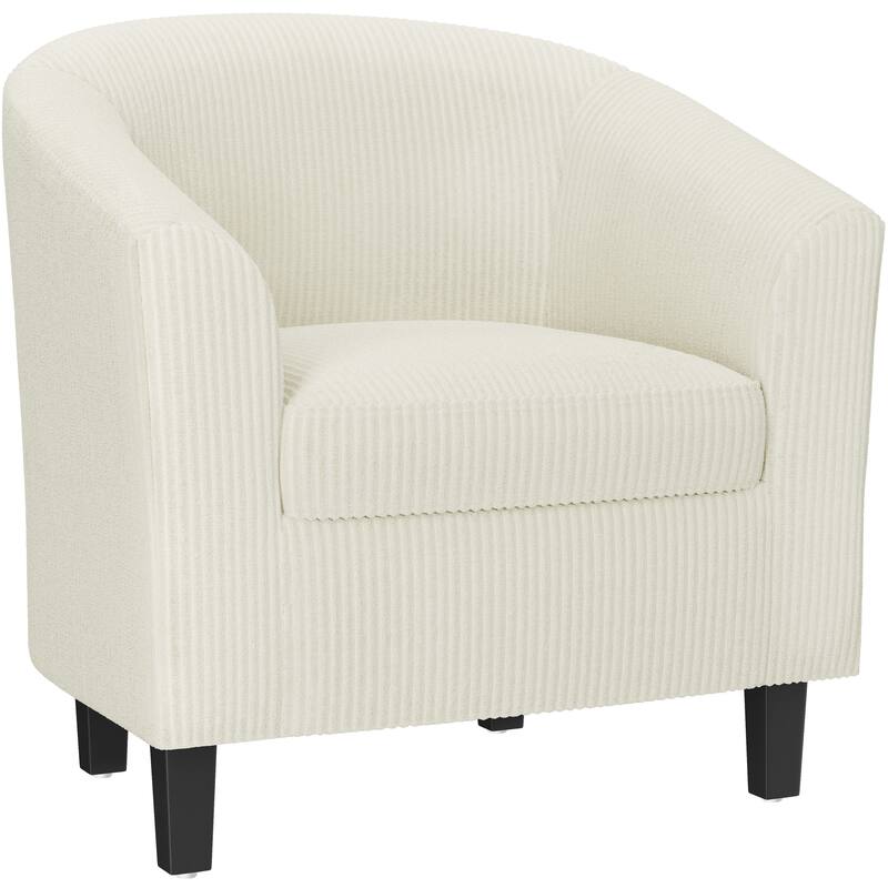 Yaheetech Upholstered Accent Arm Chair Fabric Club Chair for Living Room Bedroom