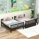 preview thumbnail 4 of 17, Full Size Bunk Bed with Ladder and Safety Rails