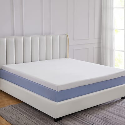 Cheer Collection 3 Inch Gel Infused Memory Foam Bed Topper