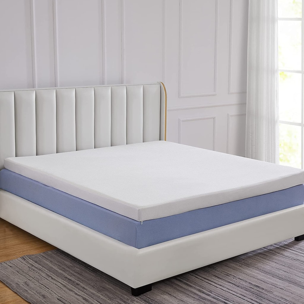 Cheer Collection 3 Inch Gel Infused Memory Foam Bed Topper