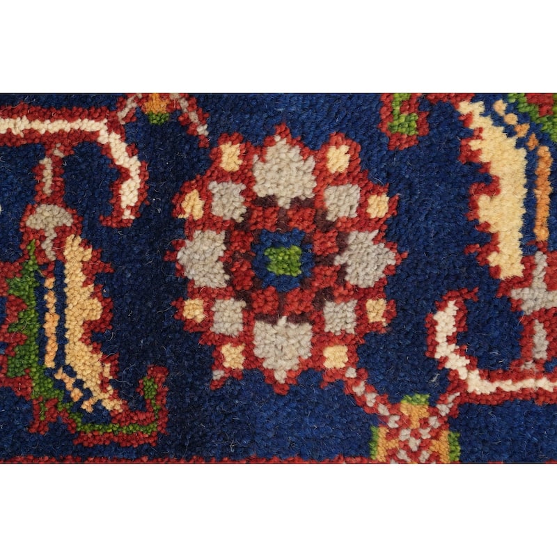 Hand Knotted Oriental 100% Wool Carpet Traditional Medallion Oranges & Rust Heriz (serapi) Area Rug - 10' 1'' X 8' 0''