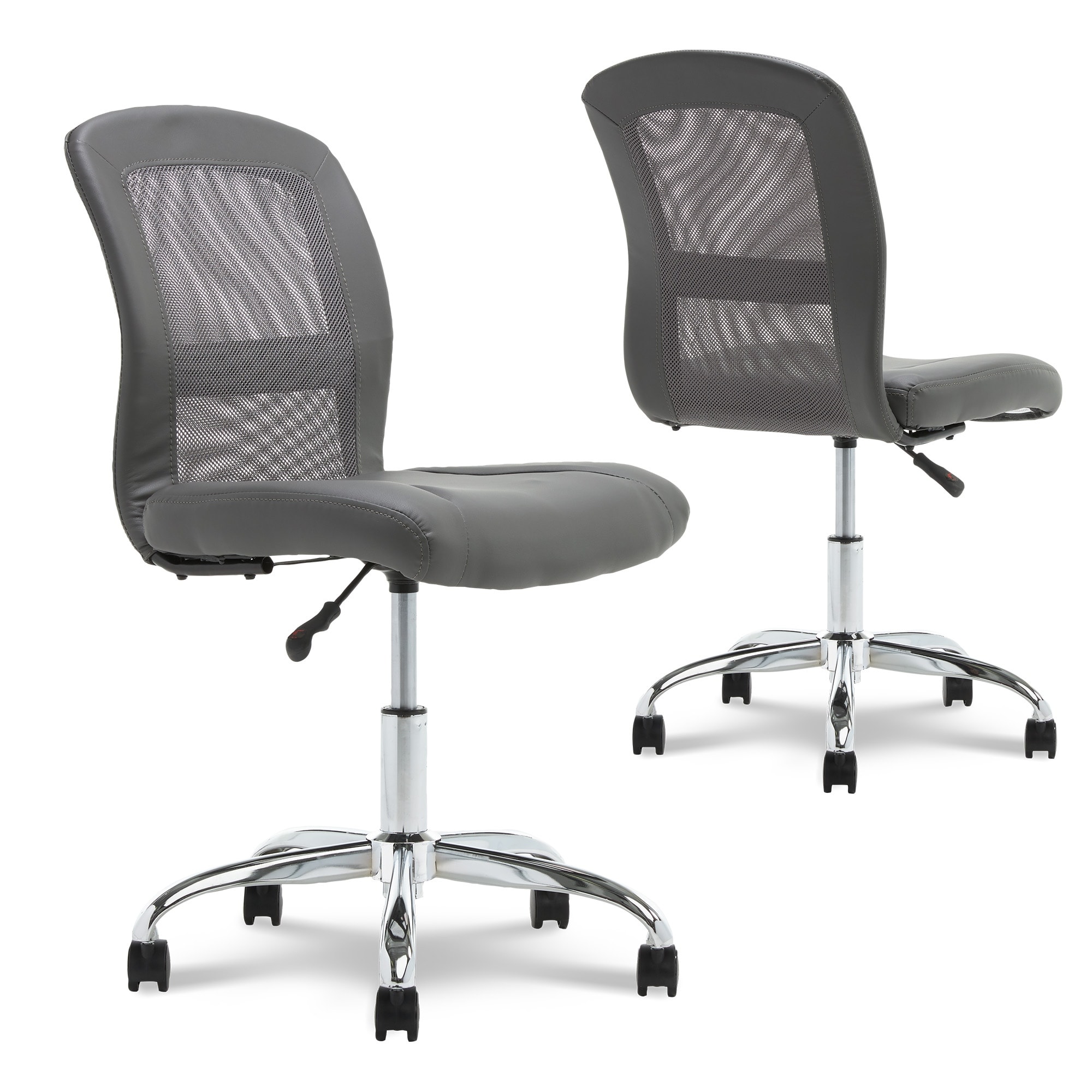 Inspiration Cream Faux Leather and Mesh Serta Essentials Computer Chair Inspiration Cream Faux Leather and Mesh Serta Essentials Computer Chair