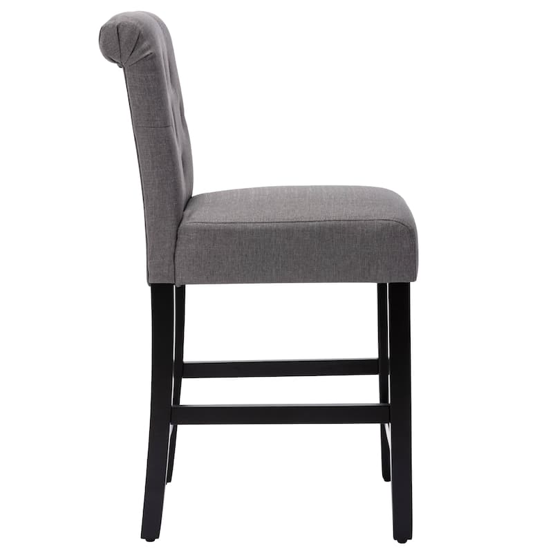 24 Inches Bar Stools Set of 2 Upholstered Counter height Bar Stools - N/A