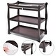 preview thumbnail 1 of 8, Costway Espresso Sleigh Style Baby Changing Table Infant Newborn