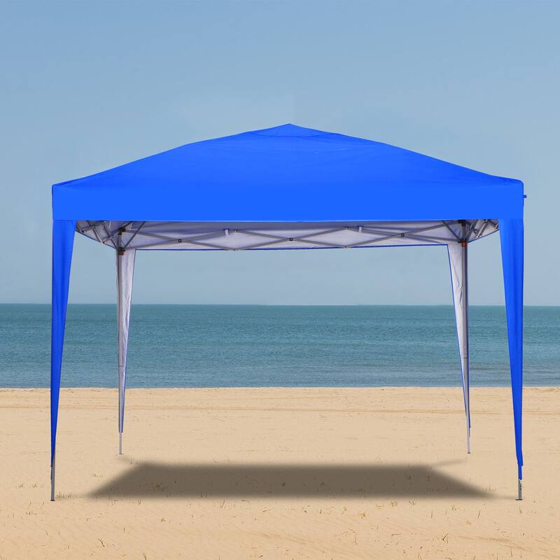 Ainfox 10 x 10 ft Pop-Up Party Canopy Tent Gazebo - Type1 - Blue
