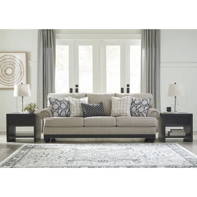 Signature Design by Ashley Elbiani Gray/Black 2-Piece Upholstery Package - 99" W x 40" D x 41" H