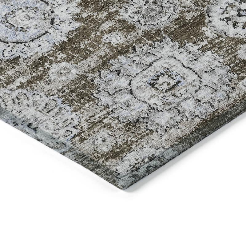 HomeRoots Floral Transitional Rectangle Outdoor Rug