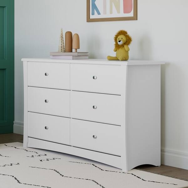 storkcraft modern 6 drawer double dresser Storkcraft California 6-Drawer Double Dresser