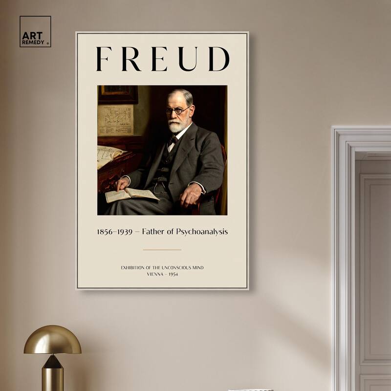 Father of Psychoanalysis Art Canvas by Art Remedy