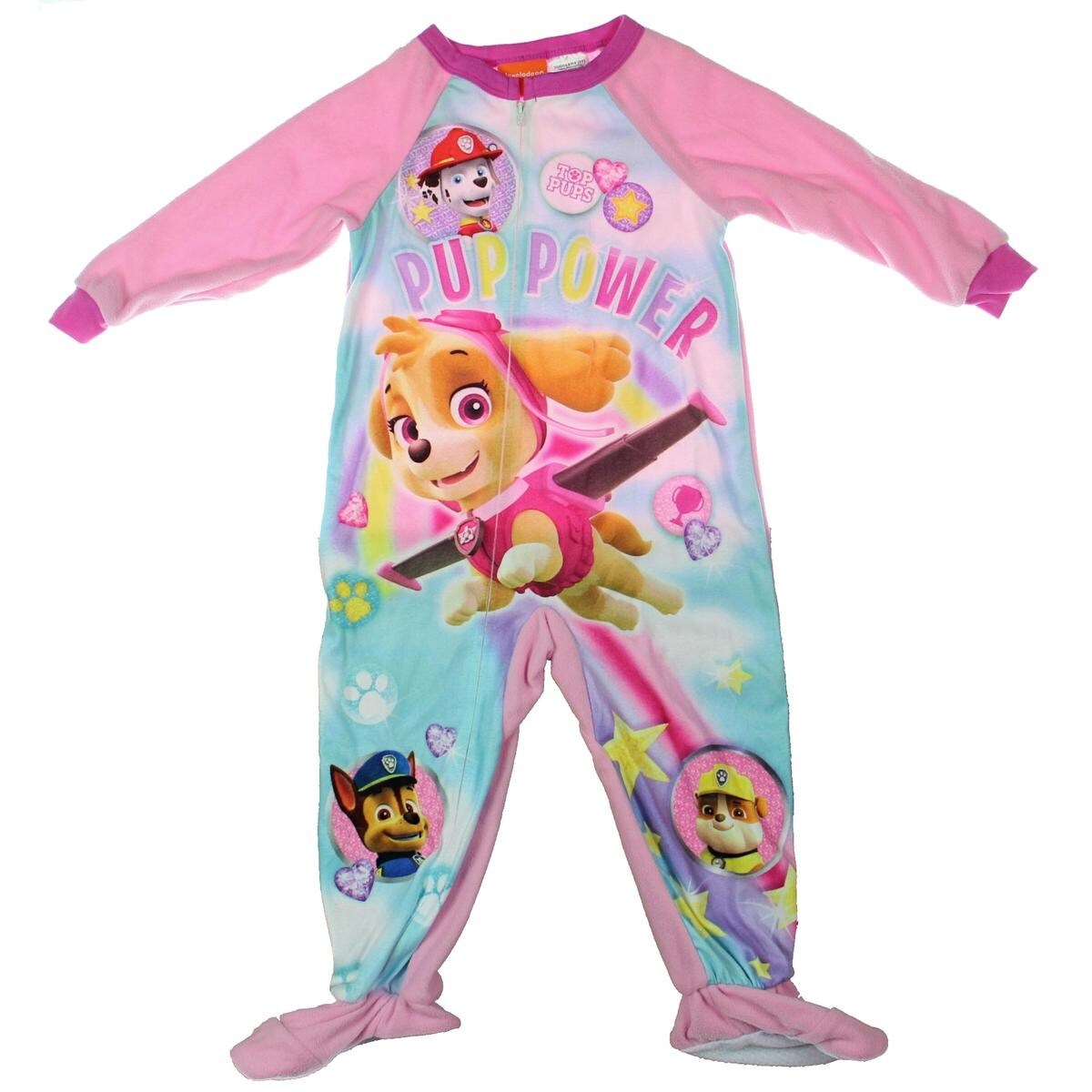 Shop Nickelodeon Paw Patrol Footed Pajamas Toddler Fleece 3t Overstock 22670790