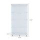 preview thumbnail 85 of 165, Glass Display Cabinet with Doors & Locks, Acrylic Shelves, Floor Standing Storage Showcase for Home or Office