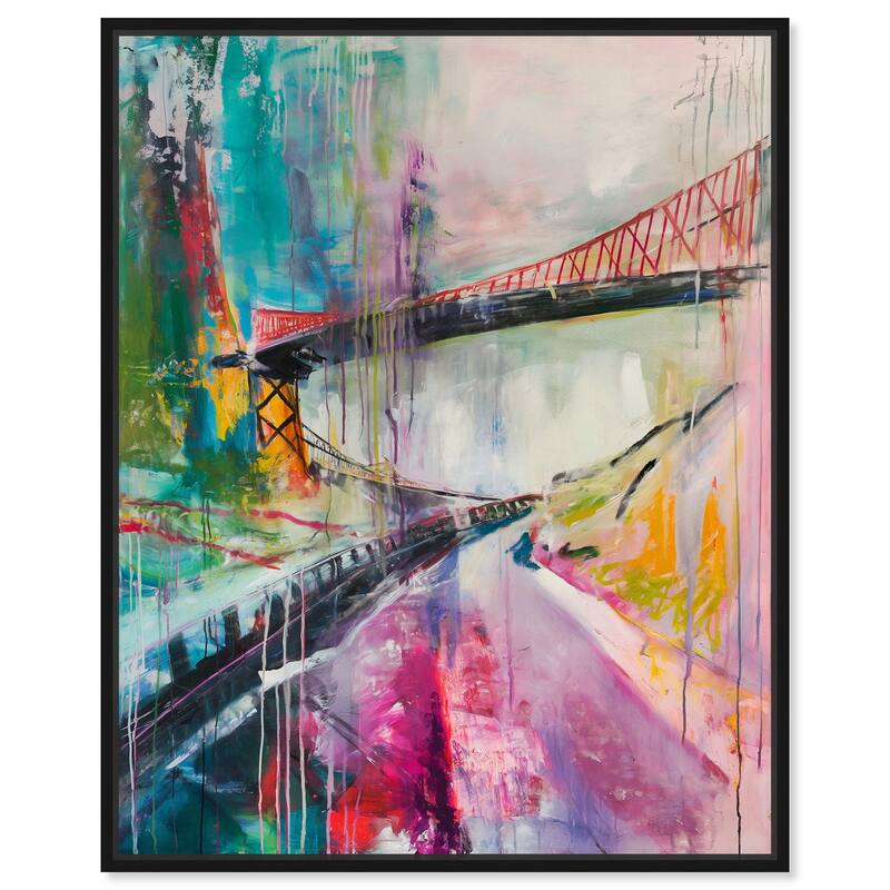 Mystic Tides Canvas by Art Remedy - 36" x 45" - Black