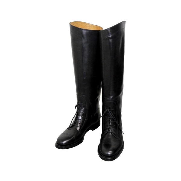 leather lace up riding boots