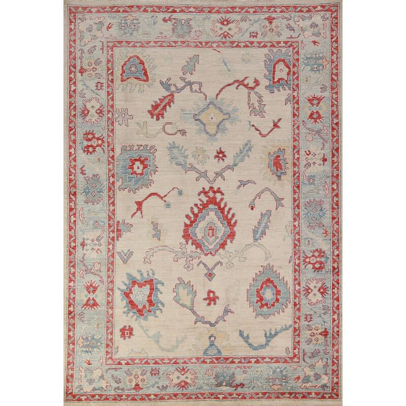 Vegetable Dye Traditional Ziegler Oriental Rug Handmade Wool Carpet - 6'0"x 8'11"