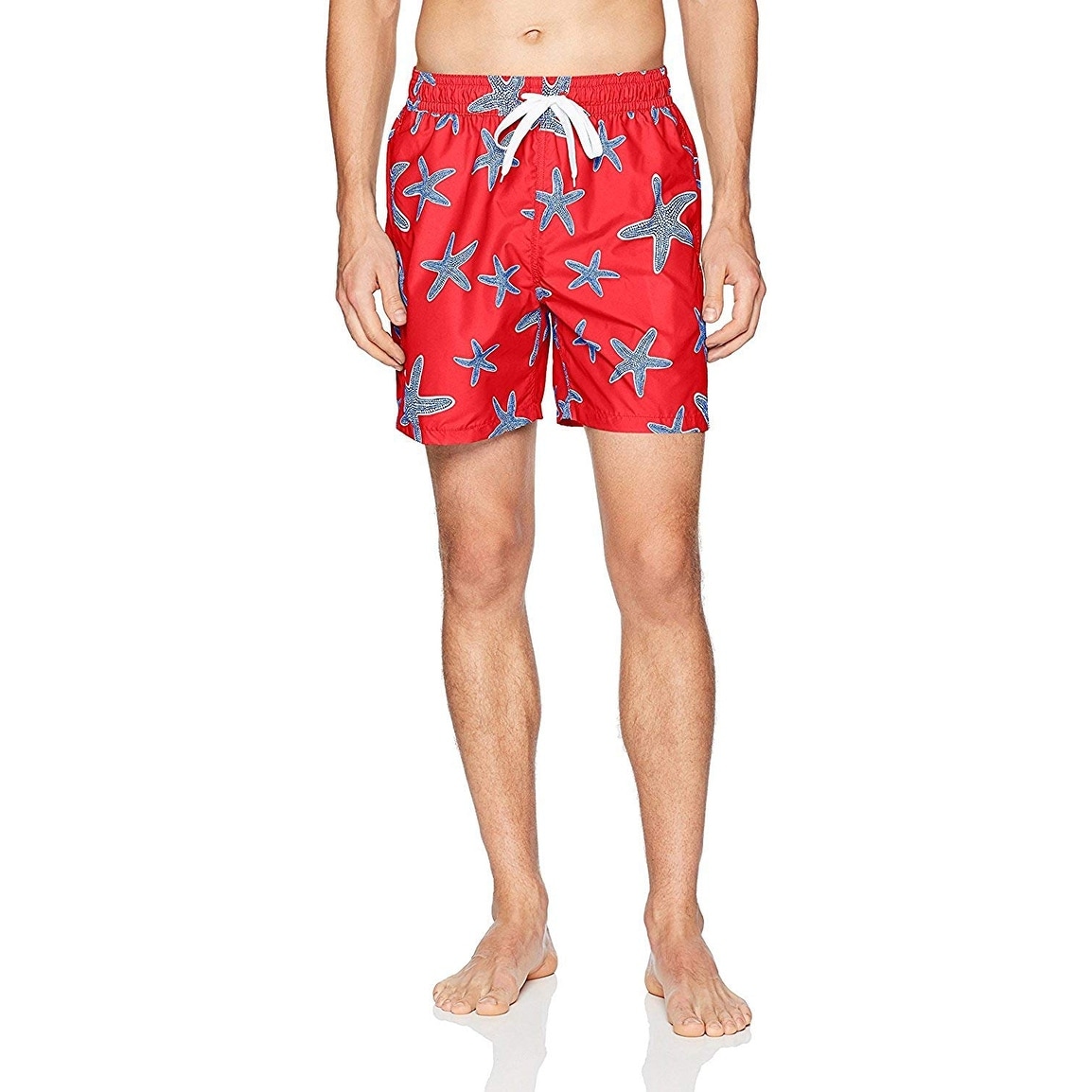 Kanu Surf Mens USA Flag Patriotic Volley Swim Trunks Swim Trunks