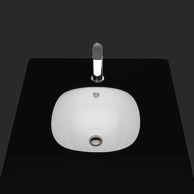 WS Bath Collections Under 17-5/16" Round Ceramic Undermount Bathroom