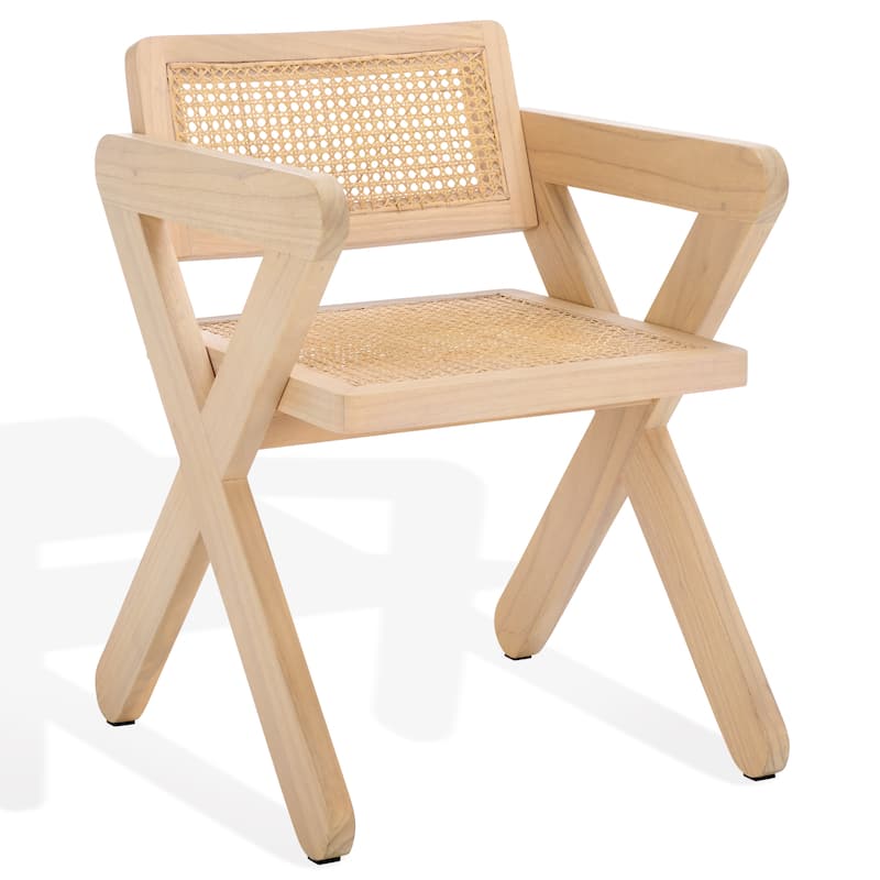 SAFAVIEH COUTURE Tyrrell Rattan Dining Chair - 21"W x 24"D x 31"H