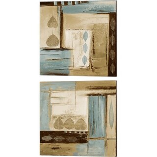 Patricia Pinto 'Fall Abstract' Canvas Art (Set of 2)