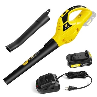 Cordless Leaf Blower Battery Operated, 20V Electric Leaf Blower w