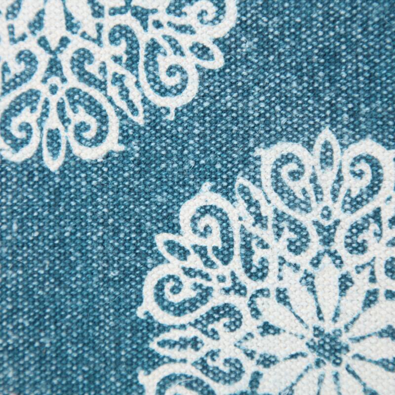 Sevita Traditional Bordered Bohemian Floral Throw Pillow, Single or Set of 2