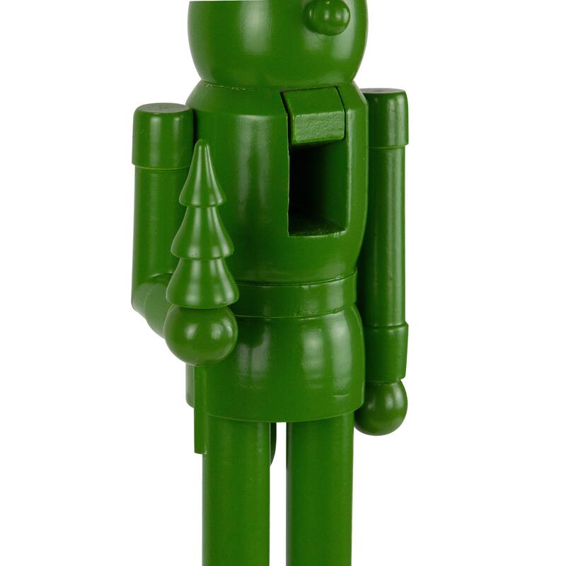 Nutcracker Soldier with Tree Christmas Figure - 15" - Green