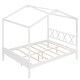 preview thumbnail 19 of 36, Full Size Wood House Bed with Storage Space and Roof