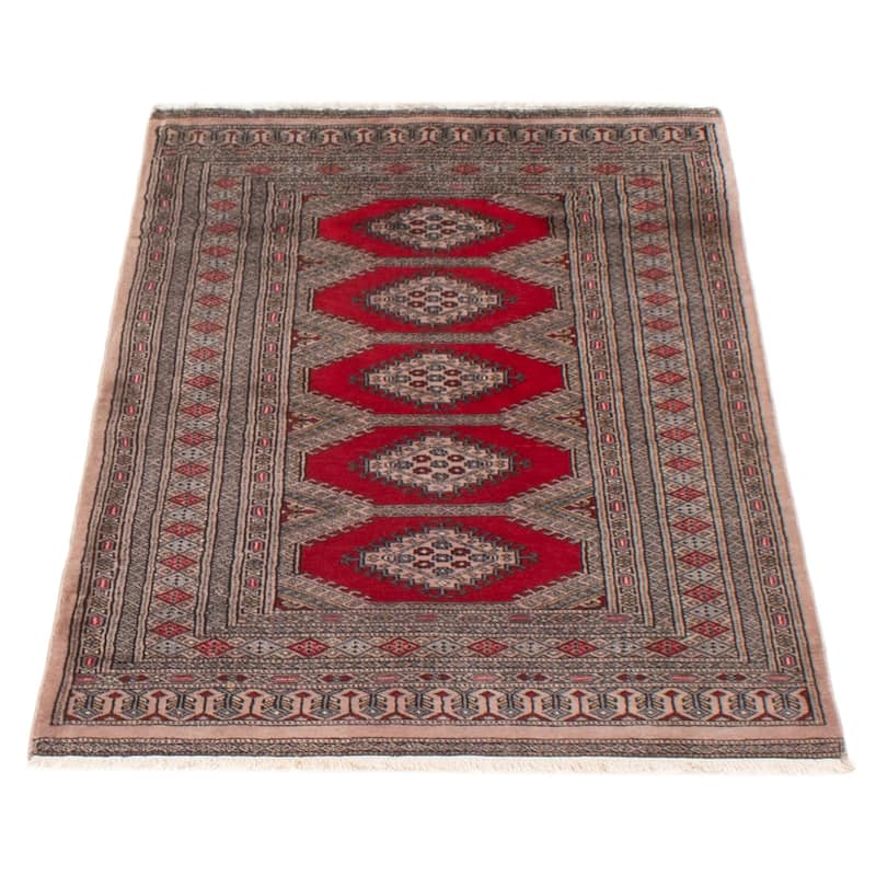 ECARPETGALLERY Hand-knotted Finest Peshawar Bokhara Red Wool Rug - 3'1 x 5'0