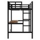 preview thumbnail 14 of 26, Space-Saving Design Loft Bed with Desk, TwinXL/Full Size