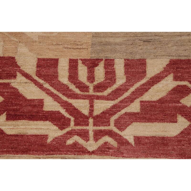 Rustic Bohemian Ri Gabbeh Hand Knotted Wool Area Rug