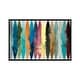 preview thumbnail 1 of 13, iCanvas "Waves Of Color" by Randy Hibberd Framed Silver - 26x40
