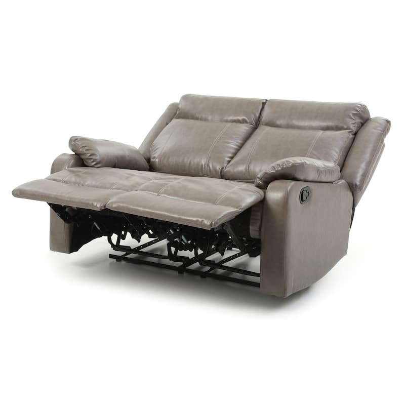 Ward Faux Leather Double Reclining Loveseat
