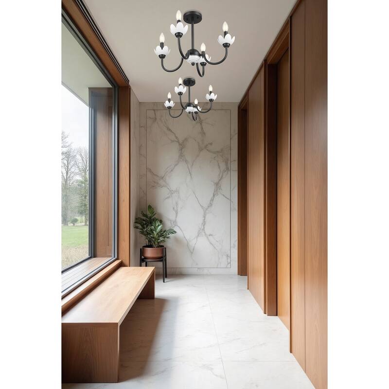 Z-Lite 352-4SF Allistair 4 Light 20" Wide Semi-Flush Ceiling Fixture