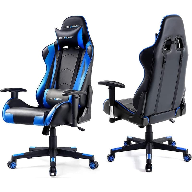 Lucklife Gaming Chair Racing Office Computer Ergonomic Video Game Chair with Headrest and Lumbar Pillow Esports Chair